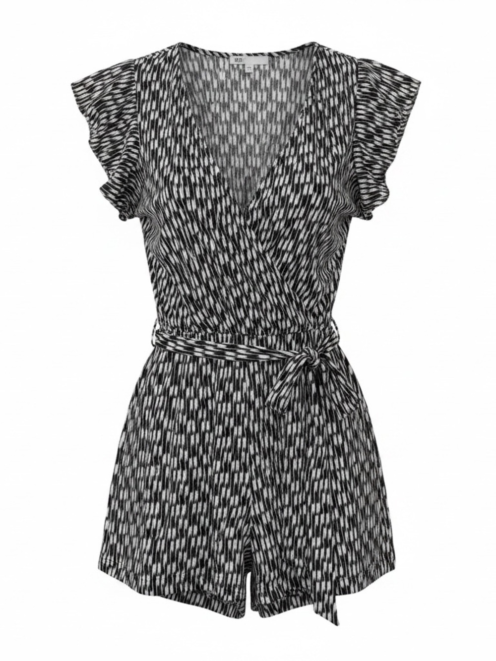 DR2 Black and White Abstract Print Romper Size XS